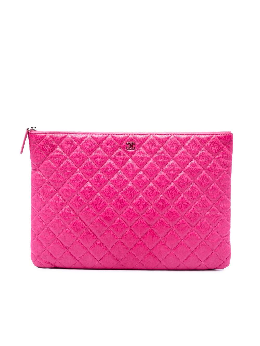 Chanel Large Quilted Caviar O Case #376253C10B
